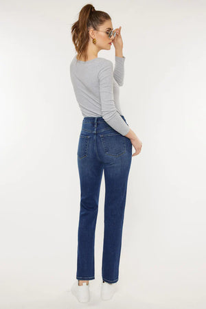 Adaline High Rise Slim Straight Leg Jeans