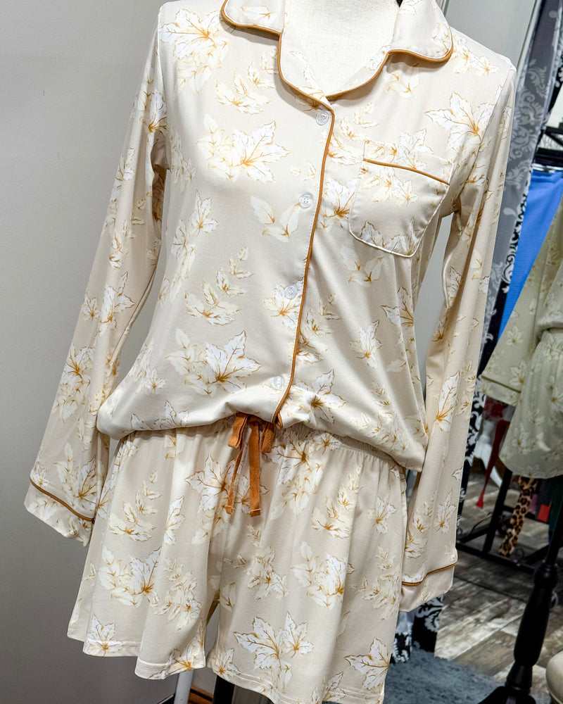 Harvest Toile - Sleep Shorts