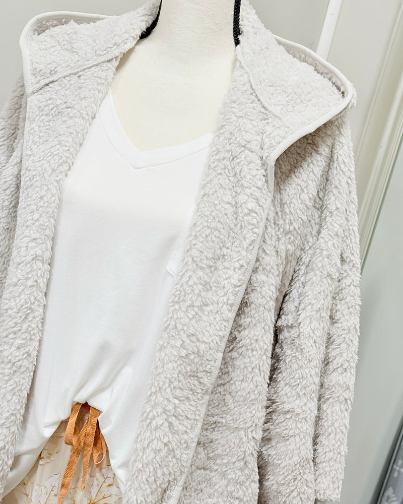 Comfort Zone Cardigan - Polar Gray