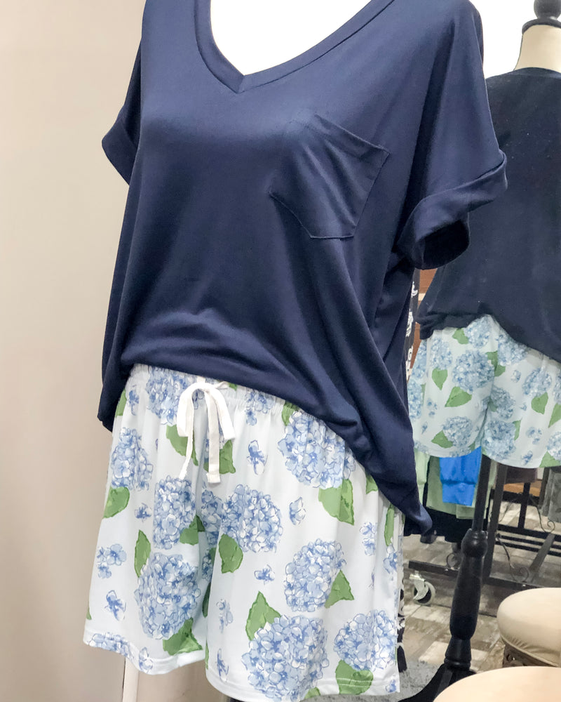 Hydrangea - Sleep Shorts