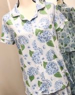 Hydrangea - Button Up Sleep Shirt