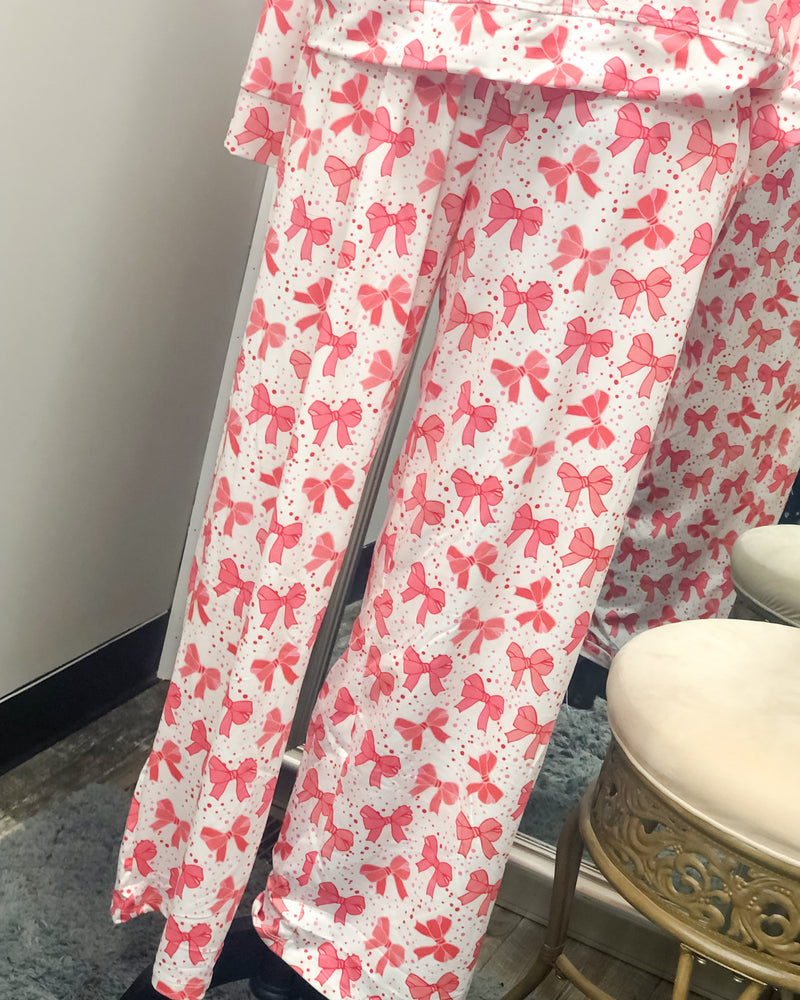 Annie Lounge Set - Red Bows