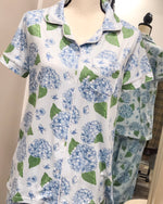 Hydrangea - Button Up Sleep Shirt