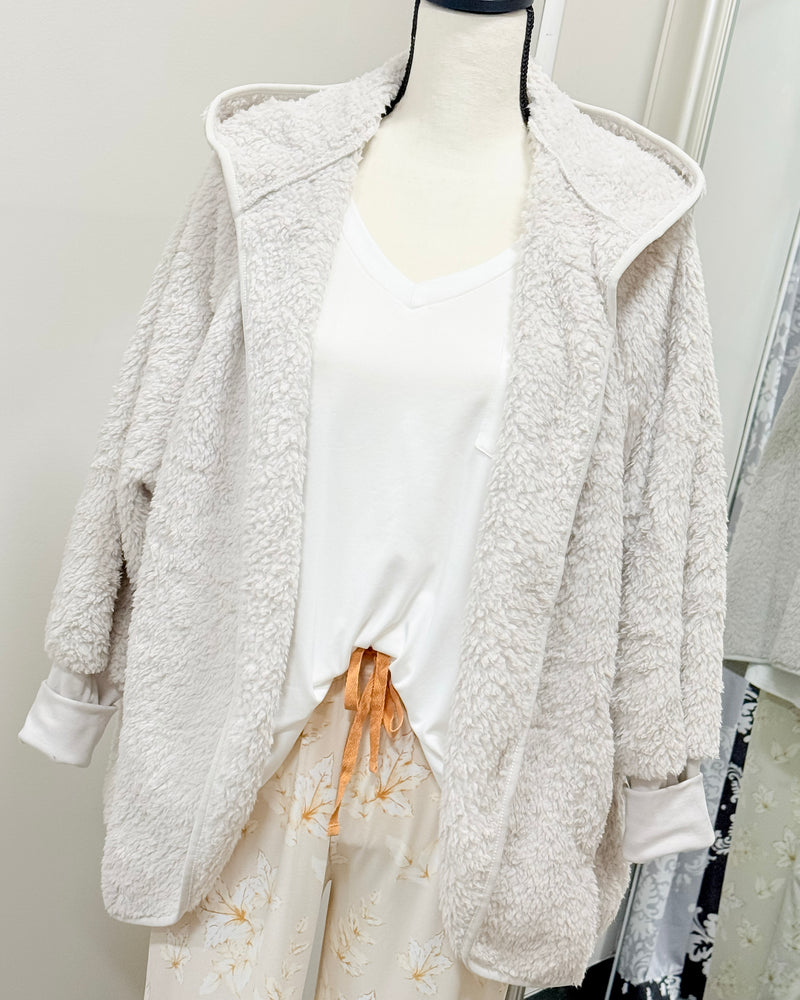 Comfort Zone Cardigan - Polar Gray