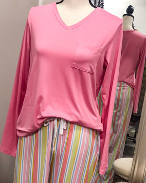 Janey Stripe - Pajama Pants