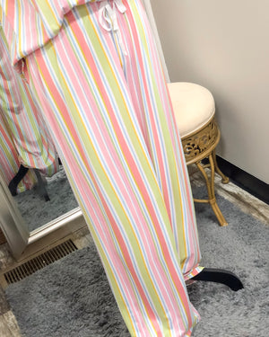Janey Stripe - Pajama Pants