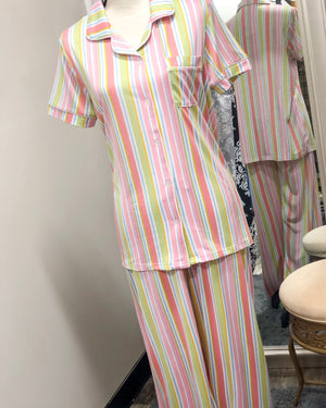 Janey Stripe - Pajama Pants