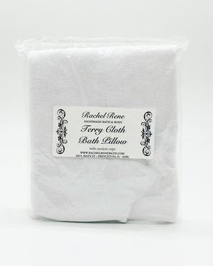 Terry Cloth Inflatable Bath Pillow