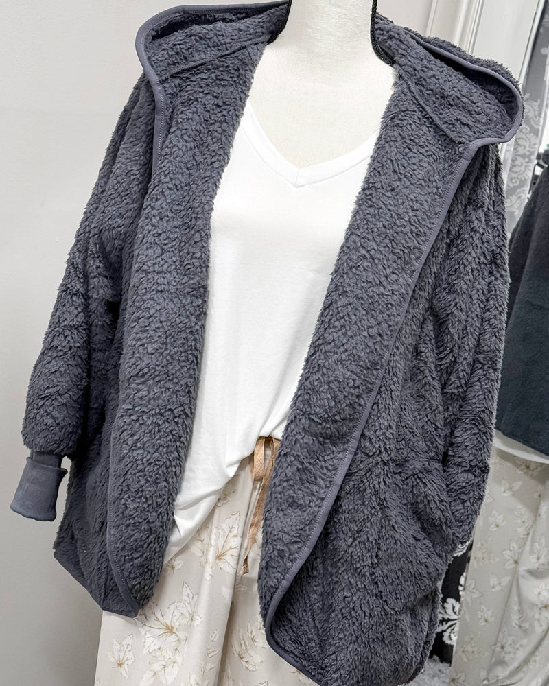 Comfort Zone Cardigan - Charcoal