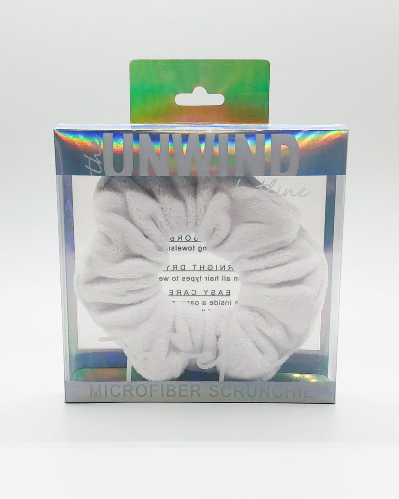 White Towelsie - Microfiber Scrunchie