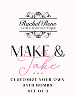 Make & Take Customizable Bath Bombs - Set of 3