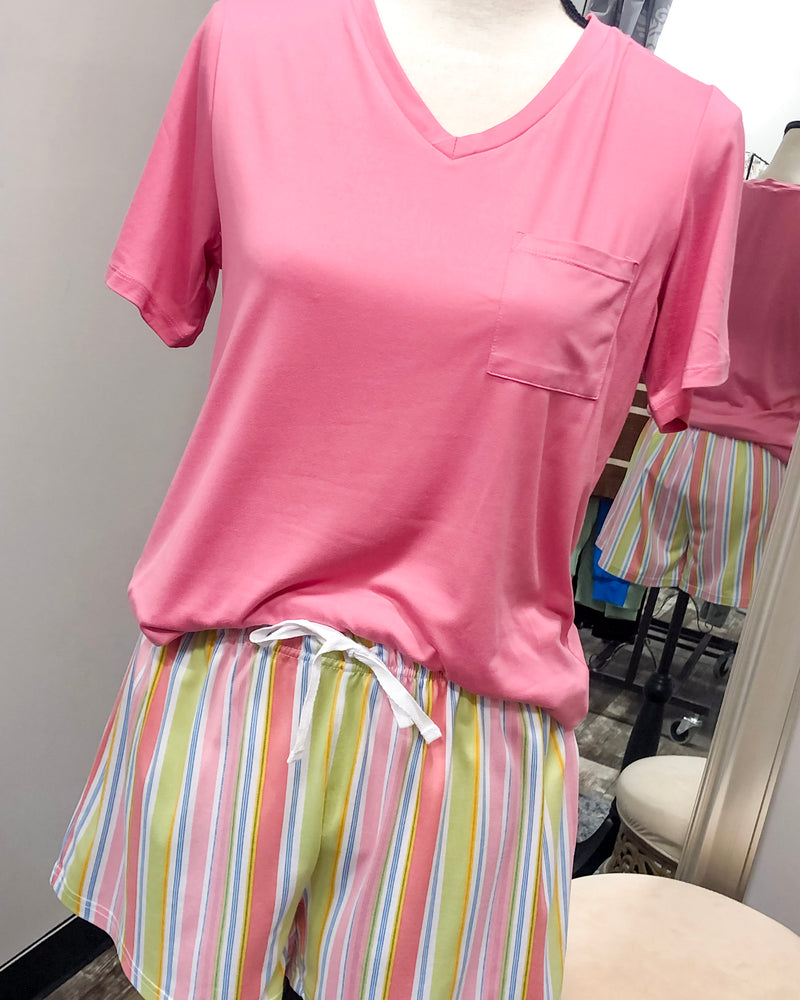 Janey Stripe - Sleep Shorts