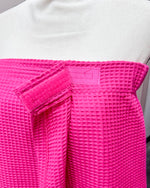 Waffle Spa Bath Wrap - Fuchsia