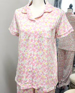 Tulip Fields - Button Up Sleep Shirt
