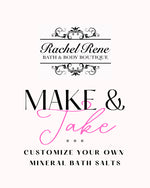 Make & Take Customizable Mineral Bath Salts
