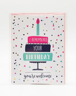 I Remembered Your Birthday