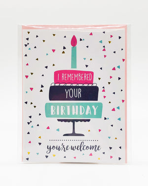 I Remembered Your Birthday