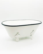 Black & White Enamel Large Bathtub