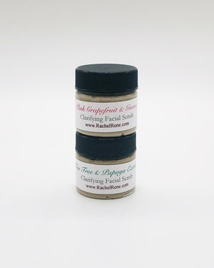 Facial Scrub Sample Set - Pink Grapefruit & Guava AND Tea Tree & Papaya