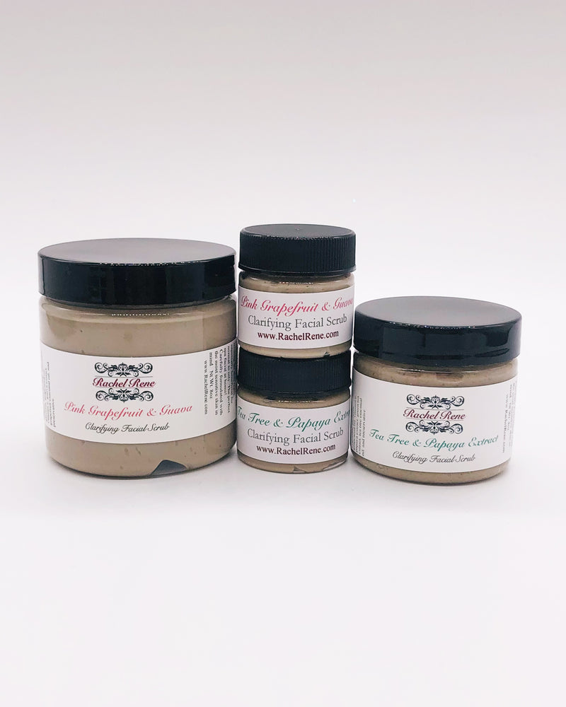 Facial Scrub Sample Set - Pink Grapefruit & Guava AND Tea Tree & Papaya