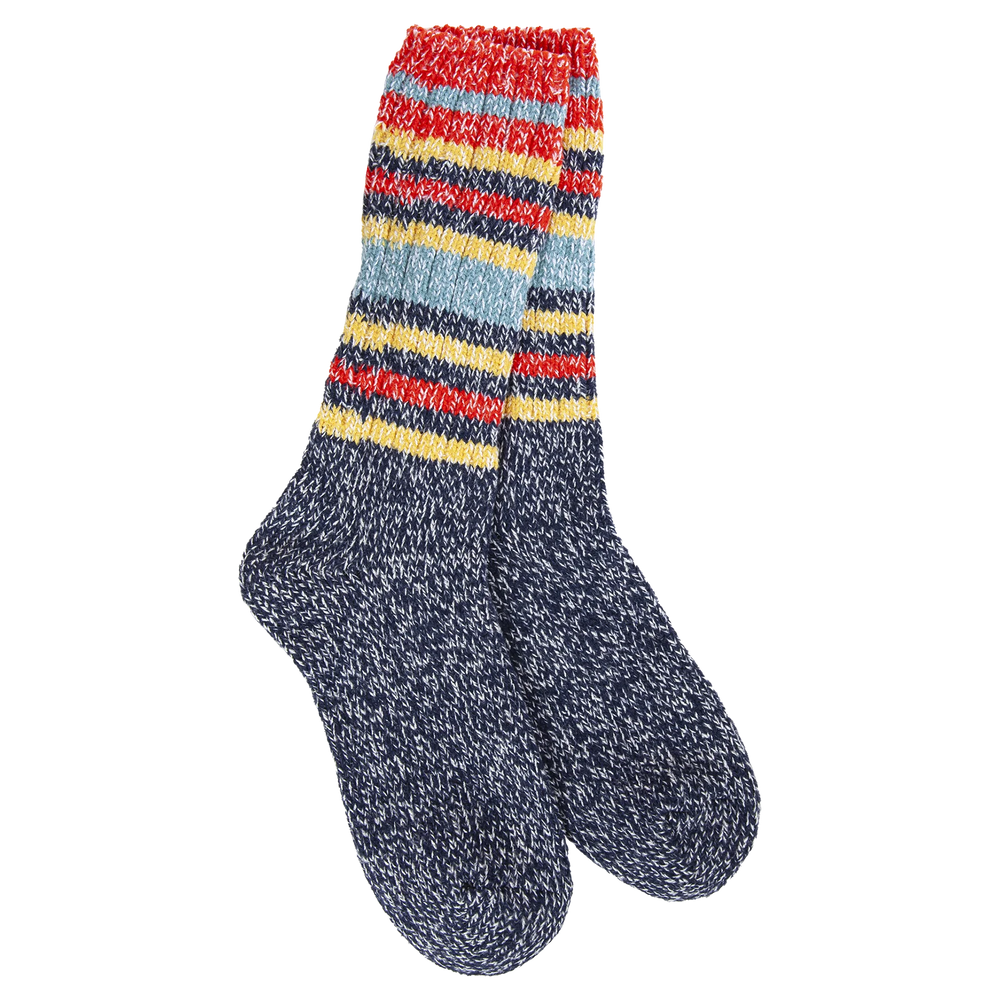 
            
                Load image into Gallery viewer, World&amp;#39;s Softest Socks - Indigo Stripe
            
        
