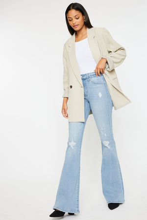 Odie High Rise Flare Jeans - Light Wash
