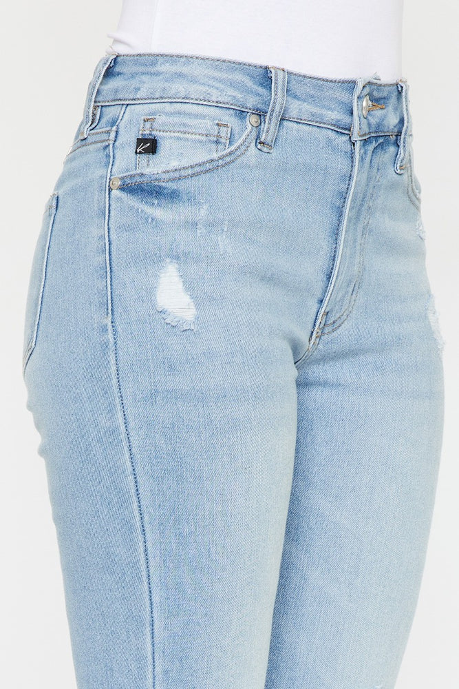 Odie High Rise Flare Jeans - Light Wash