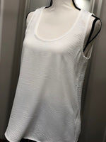 Airflow Scoop Neck Tank - White