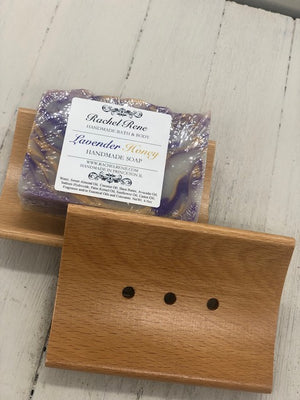Soap Dish - Curved Bamboo Small