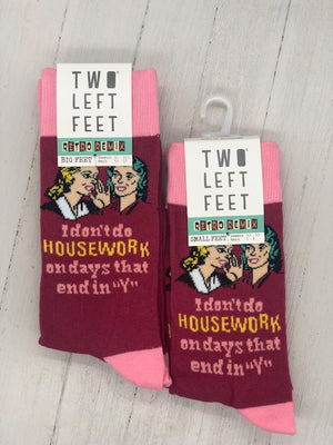 Don't Do Housework Retro Unisex Socks