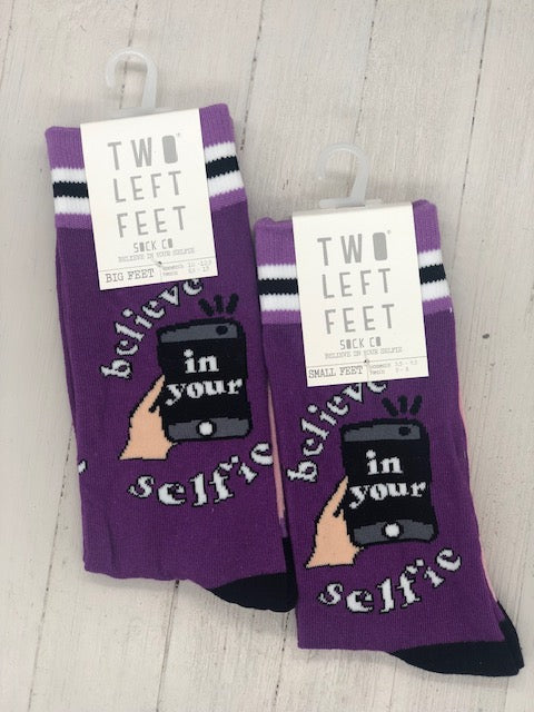 Believe In Your Selfie Unisex Socks