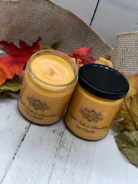 Maple Oak & Bourbon Soy Candle