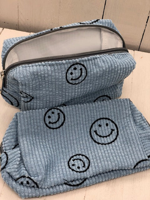 Smiley Face Corduroy Bag