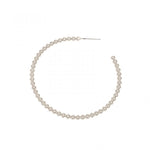 Mini Ball Hoop Post Earring