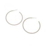 Mini Ball Hoop Post Earring