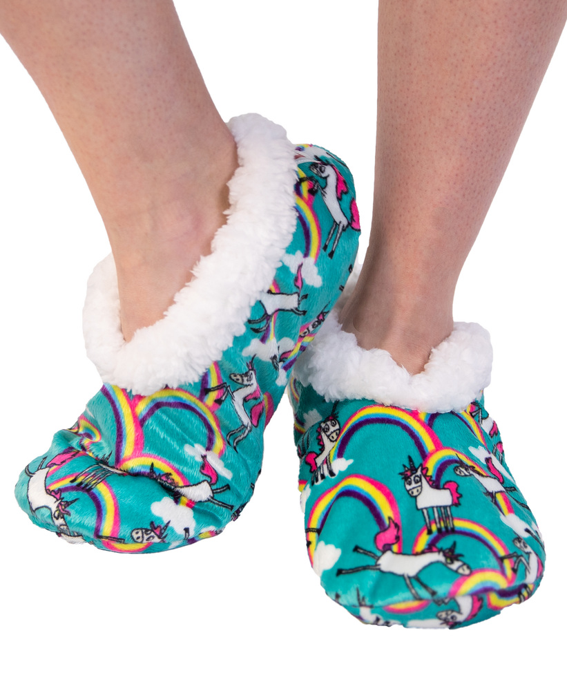 Unicorns - Fuzzy Feet Slippers