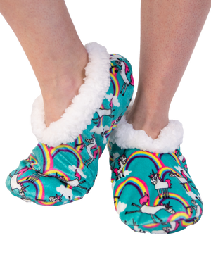 Unicorns - Fuzzy Feet Slippers