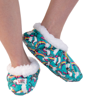 Unicorns - Fuzzy Feet Slippers