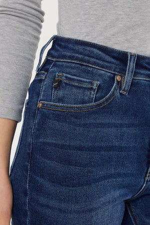 Adaline High Rise Slim Straight Leg Jeans