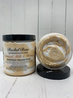 
            
                Load image into Gallery viewer, Oatmeal Milk &amp;amp; Honey Whipped Cream Soap
            
        