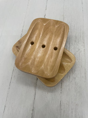 Soap Dish - Wooden Rectangle