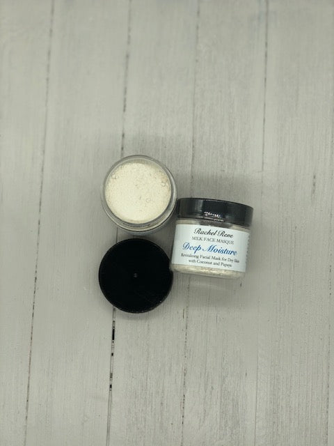 Deep Moisture - Milk Face Masque - Revitalizing Facial Mask for Dry Skin with Coconut and Papaya