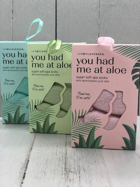 You Had Me at Aloe Spa Socks