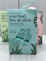 You Had Me at Aloe Spa Socks