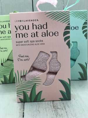 You Had Me at Aloe Spa Socks