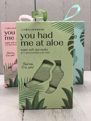 You Had Me at Aloe Spa Socks