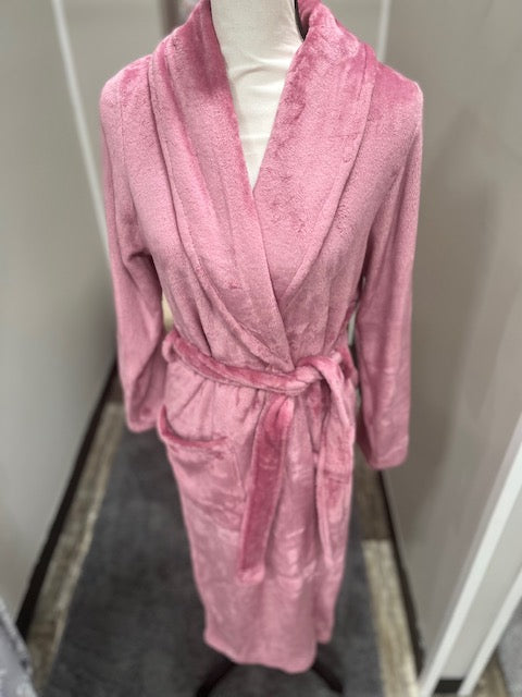 Blush Pink Plush Robe