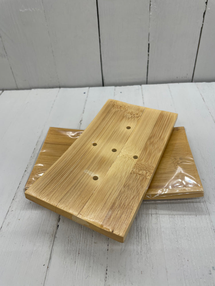 Soap Dish - Curved Bamboo Large
