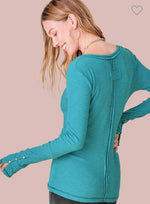 The Leah Top - Turquoise