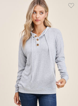 
            
                Load image into Gallery viewer, Staccato Drawstring Neck - Heather Grey
            
        